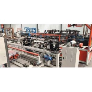 3m width Fully Automatic Single Wire Chain Link Fence making Machine with
