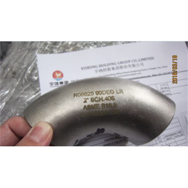 Butt Weld Inconel Alloy Fitting ASTM B366 Alloy 625 Elbow Tee Reducer Cap With
