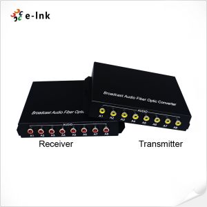 8Ch RCA Audio over Fiber Optical Converter