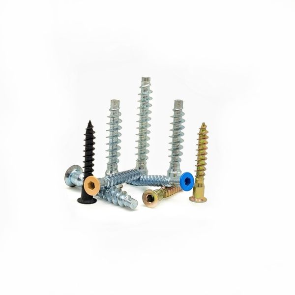 Buy Hexagonal Cross Wire Straight-Trimming Wood Tooth Screw Color Paint Countersunk Head at wholesale prices