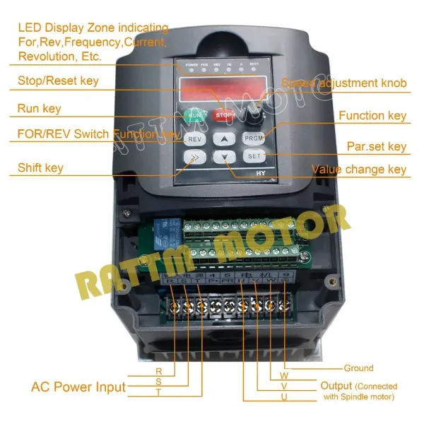 Water Cooled Spindle Kit 1.5kw 24000RPM VFD Inverter RS485 ER11 For CNC Milling