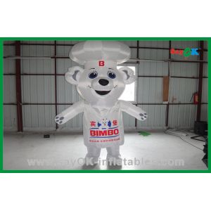 Inflatable Animal Balloons White Custom Advertising Inflatable Bear Inflatable