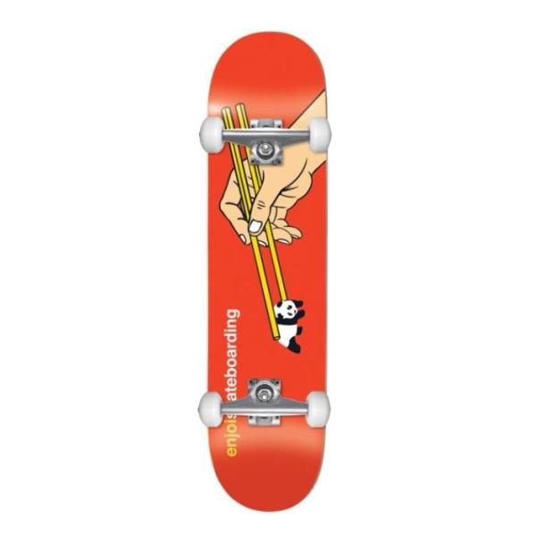 Buy Enjoi Skateboards Chop Sticks Red Mid Complete Skateboards First Push at wholesale prices