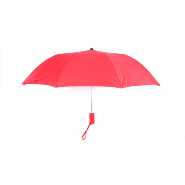 Red Two Foldable Ladies Folding Umbrellas , Promotional Designer Folding