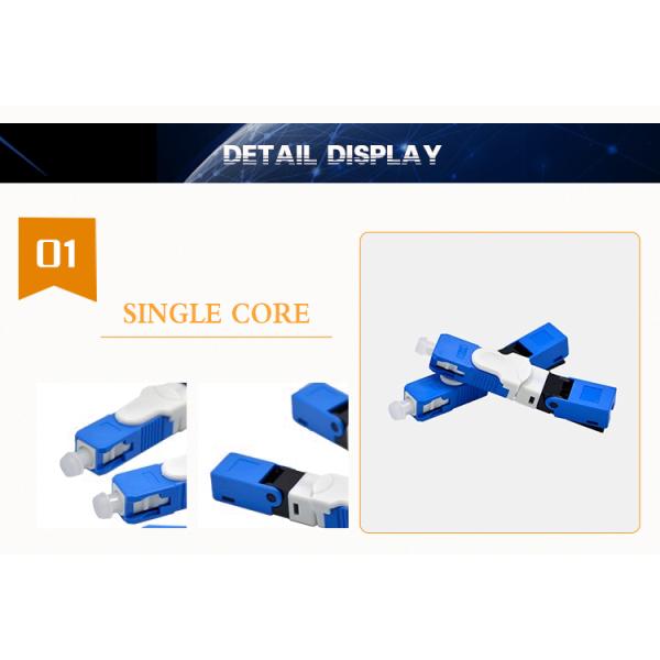 ISO14001 SC UPC 3.1x2.0mm Fiber Optic Fast Connectors