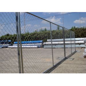 Quality 8'x12' tubing 1⅜&quot;(35mm) x 16ga thickness chain link us standard temporary fencing 13ga/2.3m diameter for sale