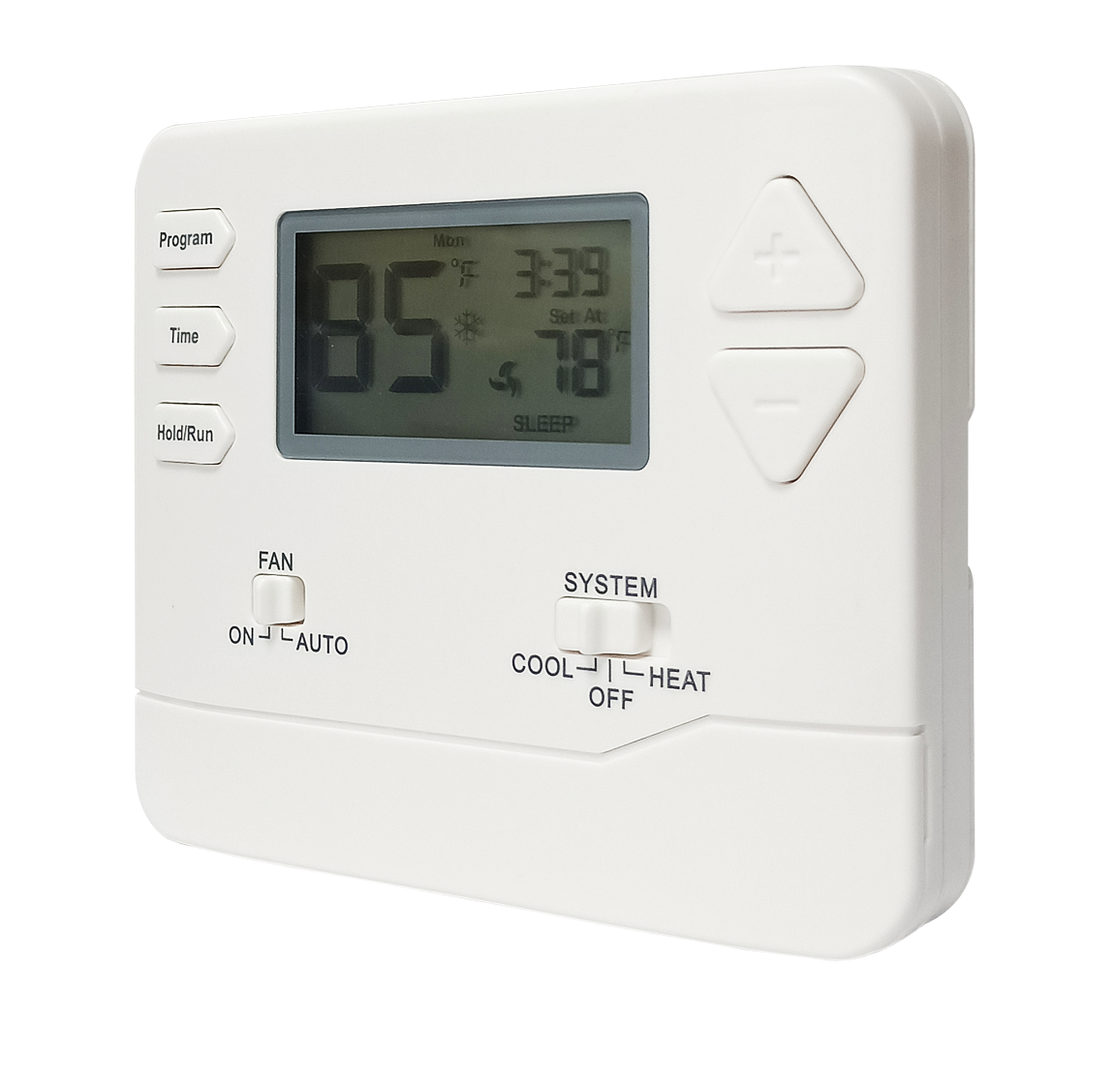 Smart HVAC Thermostat with Voice Control for Heating and Cooling