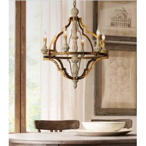 Wood lantern chandelier pendant Lights Fixures (WH-CI-60)