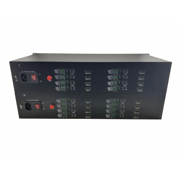 8 channel Uncompressed fiber optic extender up to 1920*1200p 60hz HDMI Video