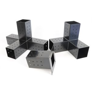 Black Powder Coated Pergola Brackets for Walls