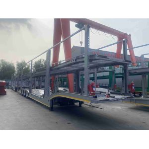 CIMC Cost Effective 2/3 Axle 8-9 Flatbed Carrier Trailer Double Deck Car Carrier