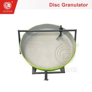 Pan Granulator For Organic Fertilizer Pellet Processing With 1-3m Diameter Disc