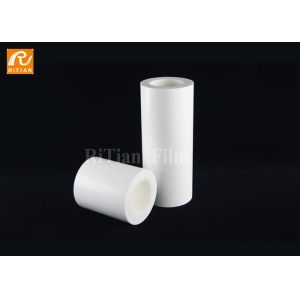 PE Material White Plastic Film Roll Medium Adhesive Scratch Resistant