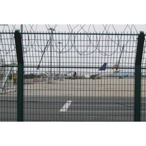 Nuclear Power Station Wire Mesh Fence With Razor Barbed Wire Anti Climb Security