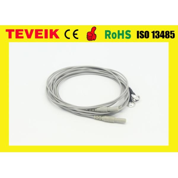 Factory Price of Neurofeedback DIN1.5 Socket EEG Electrode Cable With Pure Silver Electrodes, TPU material