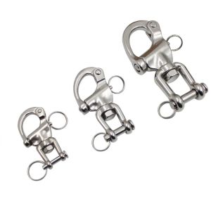 Stainless Steel Quick Release Snap Shackle 12-22mm D-Shape