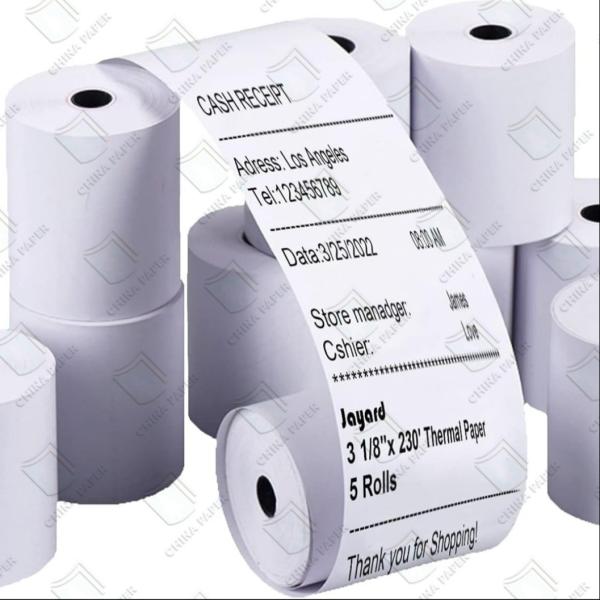 High Stiffness Office Paper Smooth Custom Thermal Paper Jumbo Roll Bank