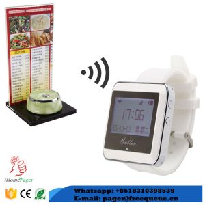 China supply wireless call button watch pager system