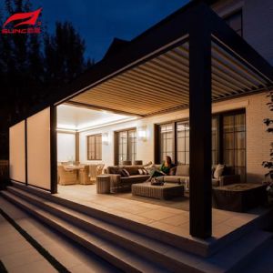 Louver Blades Aluminium Pergola for Outdoor Spaces with Customizable Color