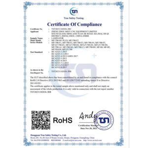 ZHENGZHOU MEFU CNC EQUIPMENT LIMITED Certifications