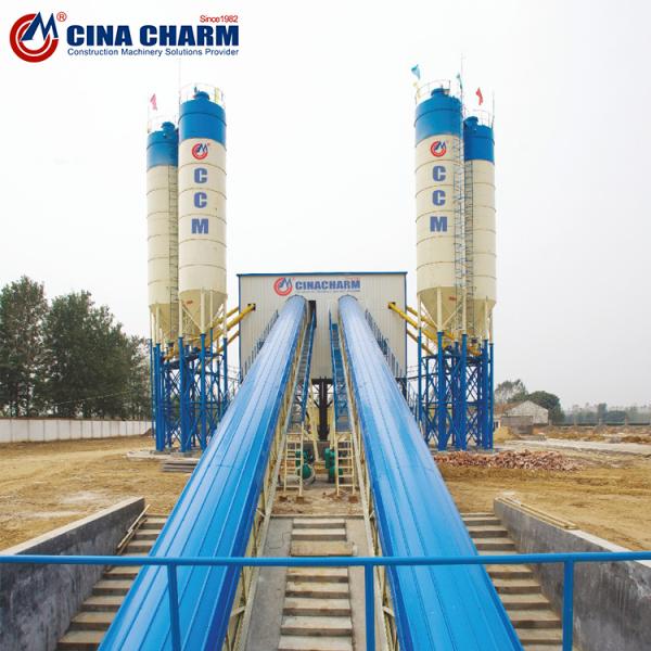 Skip Hopper HZS25 3.8M Concrete Ready Mix Plants