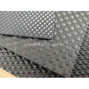 Non - Slip Outdoor Rubber Mats With Dot Studed Pattern / Rubber Garage Mats