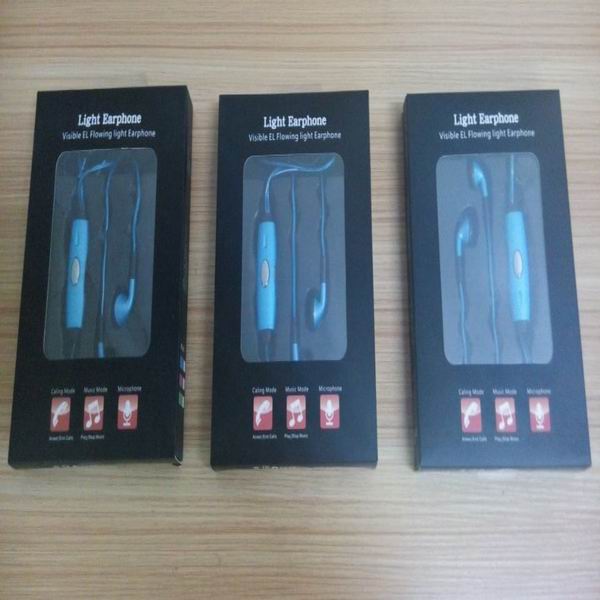Buy wholesale el earphone/ el wire earphone/ light up earphone at wholesale prices