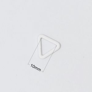 1cm Nylon Coated Triangle Lingerie Rings