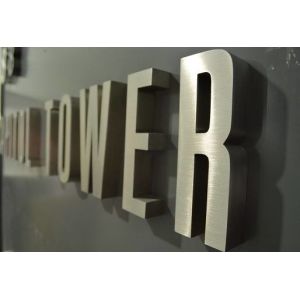 Custom led backlit stainless steel signs channel letters laser cutting