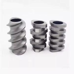 Quality Accuracy Customized On Demand Specifications Parallel Counter Rotating Double Twin Extruder Screw for sale