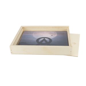 Customized Gift Wooden Box Packaging With Sliding Lid , Plywood Box With Natural Color