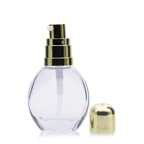 Wholesale Foundation Bottle 30ml Glass Liquid Lotion Bottle With Pump Cosmetic Bottle For Skin Care
