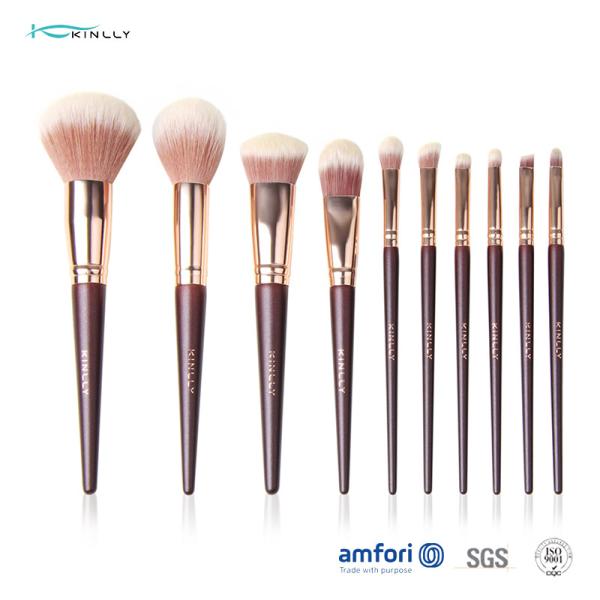 Buy Synthetic Hair 12pcs Wooden Handle Makeup Brushes at wholesale prices