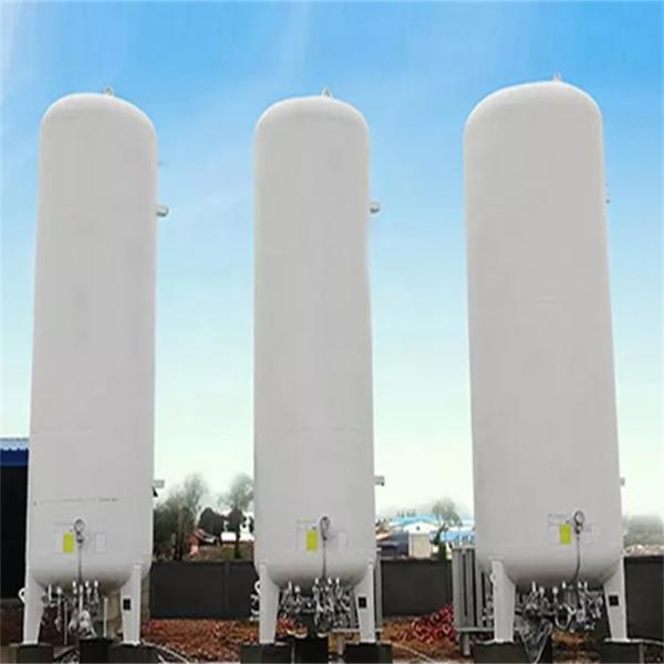 Buy Cryogenic Liquid Oxygen Nitrogen Argon Storage Tank Vertical Stand at wholesale prices