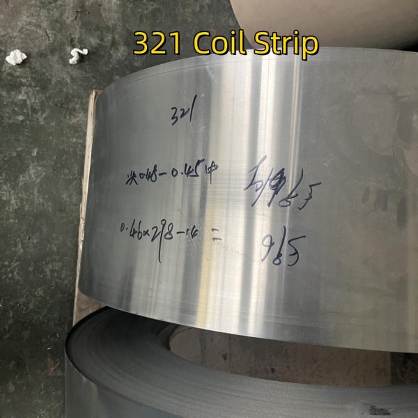Grade 1.4541 X6CrNiTi1810 SUS 321 Stainless Steel Coil Cold Rolled 2B Polished 0.5*298mm