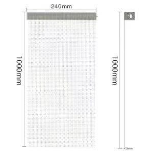 Sleek LED Transparent Film Screen High Transparency 85% 5000nits Brightness