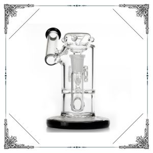 6 Inches Matrix Perc Bubbler Hookah Smoking Water Pipe Heady Black