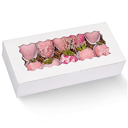 Buy 10 12" Inch Tall Cheese Cake Cupcake Paper Bakery Box with Clear Window at wholesale prices