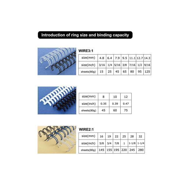 Wire 2/1 3/1 Calendar Hole Punching Binding Machine With Handle