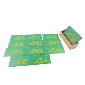 Sandpaper Double Letters, Cursive, with Box