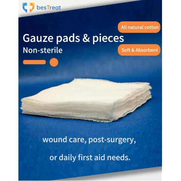 Gauze Pads & Gauze Swabs Medical Gauze Sponge Squares 5*5cm-16p
