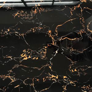 Quality Chic Black and Gold Marble Bathroom Floor Ceramic Tiles for Floor Wall Skirting Mirror Tiles Pakistan for sale