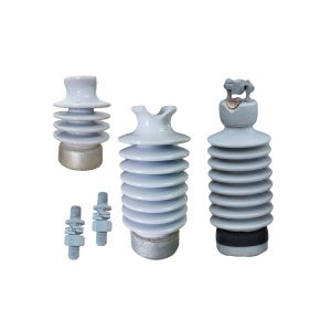 China Light Gray ANSI 57-3 12.5kN Line Post Insulators With Short Stud on sale