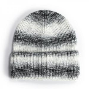 Quality Fashion Tie Die Knitted Beanie Unisex Winter Beanie Hat Men’s Knit Hat for sale