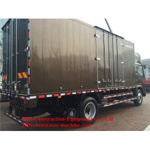 Sinotruk Light Commercial Trucks Delivery Box Van 5000Kg Loading Weight