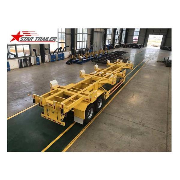 65T 40 Ft Semi Trailer Folding Hydraulic Type For Transporting Heavy Duty