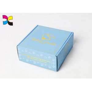 Quality Corrugated Custom Packaging Boxes Thickness Shoe Golden Hot Stamping Surface for sale