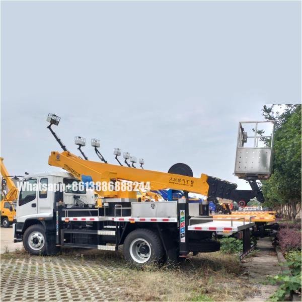 I s Uzu FTR Aerial Work Truck Lifting Mechanism Bucket Truck