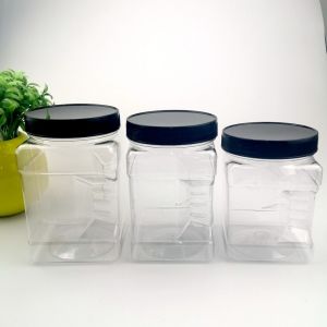 275mm Height Cookies 4500ml Plastic Grip Jar With Screw Cap