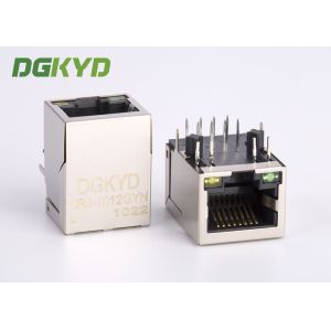 1x1 Tab Down 10 / 100 BASE Cat5e RJ45 Jack With Internal Transformer